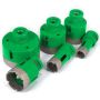6 daļu dimanta caurumzāģis, M14 vītne, 20–68 mm, flīzēm un granītam