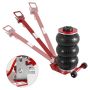 Pneumatic 3 t jack with air cushions, 44.9 cm, red
