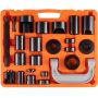 Joint press tool set, 25 pcs., C-shaped, for 2WD/4WD cars