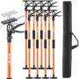 Support steel telescopic rods for cabinet installation, 116–290 cm, 8 pcs.