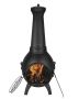 Chiminea 18-inch Outdoor Wood-Burning Fireplace with Grille