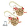 J-type tow chain, 2 pcs., 5/16" x 6', 5400 lbs G80