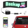 Programmējama krāsaina LED zīme, 38x10 cm, Bluetooth vadība