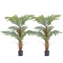 Artificial palm tree 1.2 m, PE material, green, tip-over resistant