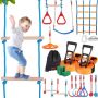 Nindzju karotāju šķēršļu josla bērniem, 18 m, āra treniņu aprīkojums