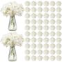 Artificial white silk hydrangeas, 205 pcs., wedding decoration