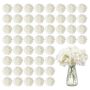 Artificial white silk hydrangeas, 65 pcs., for wedding bouquets