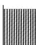 Bottom Locking Double HDPE Chain Link Fence Grille, Black, 6 Feet