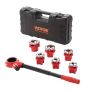 Ratchet pipe threader 6.4-32 mm NPT with 6 dies and case