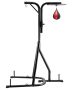 Adjustable height steel punching bag stand 2 in 1, free standing, up to 140 lbs