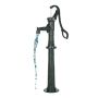 Hand-operated cast iron water pump with jug, 20-foot lift, for outdoor garden and farm