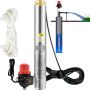 Deep submersible pump, 750 W, 105 l/min, 62 m, stainless steel, IP68