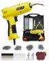 Plastic welding kit: 220 W gun, 800 hooks, 56 rods, carrying case