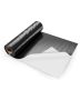 Plastic film 10"x100", 6 mil, black and white, double-sided, universal