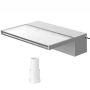 Baseina strūklakas kanāls 11,8x3,2x8,1 collas ar LED zilu joslu, akrils