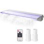 Acrylic pool overflow channel, 36x8 cm, 17 color LED, with remote