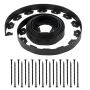 Plastic flexible lawn edging, 600x5 cm, UV resistant