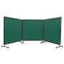Welding safety screen, 3 panels, green, 182.9x182.9 cm, vinyl