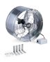 Fan on a gable roof, 15 inches, with thermostat, galvanized