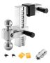 Regulējams piekabes stienis, 8 collas, 1-7/8", 2" un 2-5/16" lodītes, maksimālais svars 15 000 mārciņas