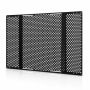 RV door guard with adjustable grille, 558.8-800 mm, black
