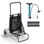 Foldable beach cart, large balloon wheels, 165 kg load capacity