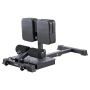 Sissy squat bench, multifunctional leg and butt trainer, black