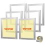 Screen printing kit, 6-piece aluminum frames, 18x20 inches, nylon mesh