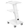 Laboratory metal 3-layer mobile trolley with wheels