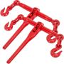 Chain ratchet binder 5/16-3/8, 6600 lbs, red, with G70 hooks