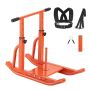 Steel weight sled for fitness training, adjustable handle, 25/51 mm, orange color