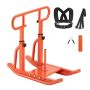 Steel weight sled with adjustable handle, orange color