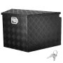 Alumīnija mēles kaste piekabei, 33x19x18 collas, ar slēdzeni un atslēgām