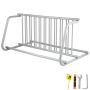 Double-sided steel bike rack, 10 brackets, 1.5 m