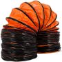 Elastīga 5 m PVC kanāla šļūtene, 300 mm diametrs, ventilācijai