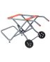Portable table saw stand, 159 kg, rolling folding