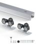 Commercial Grade Pocket Door Track Kit, 1.7m, for 61-91cm Doors
