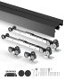 Aluminum alloy 8 feet sliding door hardware kit, for 2 door system