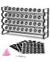 Spice Organizer for Cabinet with 36 Jars, Lids and Labels, 18x11 inches