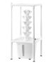 Hydroponic plant germination tower with lamp, 30 pods, 6 tiers, vertical