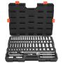 Socket set 76 pcs., 9.5 mm, SAE and metric, CR-V steel, in case