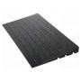 Rubber threshold ramp for doors, 4 inches high, 2200 lb load capacity