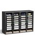 Wooden 36-Section Literature Organizer Mailbox, Gray