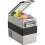 Car dual zone 52L portable fridge, 12/24V and 100-240V