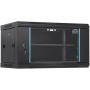 6U wall-mounted server cabinet, 39.4 cm deep, lockable, for IT and A/V equipment
