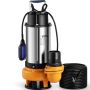 Submersible stainless steel water pump, 2200 W, 60000 l/h, with float switch