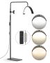 23 inch LED floor lamp for eyelash extensions with phone and remote control
