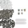 500-Piece 1.25-Inch Metal and Plastic Pins DIY Kit