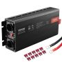 Modified sine wave inverter, 3000 W, DC 12 V to AC 230 V, LCD display, 3 AC outlets, 2 USB, Type-C port