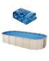 Oval 12x24 ft. above ground pool liner, 48-54 inch walls, vinyl